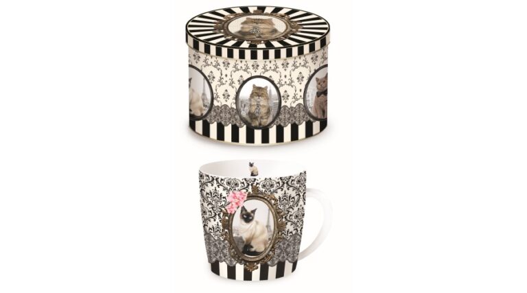 R2S.217CATC Porcelánbögre fémdobozban 250ml