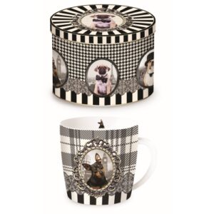 R2S.217DOGB Porcelánbögre fémdobozban 250ml