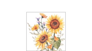AMB.12517440 Sunflowers papírszalvéta 25x25cm