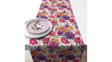 AMB.16617450 Anne white asztali futó 40x150cm