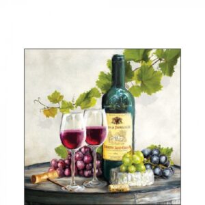 AMB.12517740 Red wine papírszalvéta 25x25cm