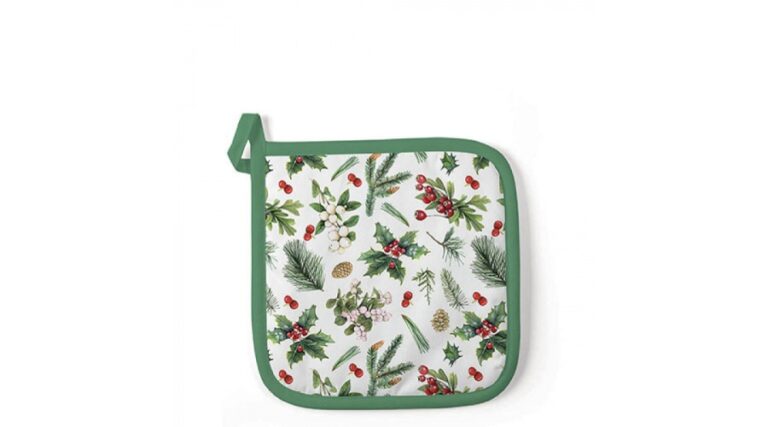 AMB.36516495 Winter greenery white edényalátét 20x20cm