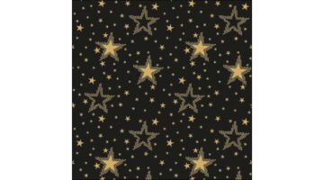 AMB.33316733 Night sky gold/black papírszalvéta 33x33cm