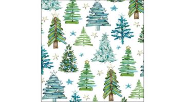 AMB.33315485 Tree pattern papírszalvéta 33x33cm