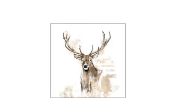 AMB.12517875 Antlers papírszalvéta 25x25cm