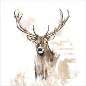 AMB.13317875 Antlers papírszalvéta 33x33cm