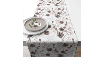 AMB.16617835 Pine cones asztali futó 40x150cm