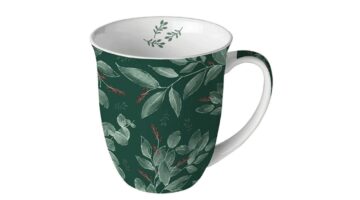 AMB.18418045 Leaves and berries porcelánbögre 0