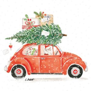 PPD.C333002368 Christmas delivery papírszalvéta 33x33cm