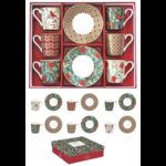 R2S.126CJOY Porcelán eszpresszócsésze+alj 6 személyes