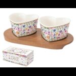 R2S.3113MAMO Porcelán szívtálka 2 db