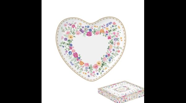 R2S.1480MAMO Porcelán szívtálca 20x19cm