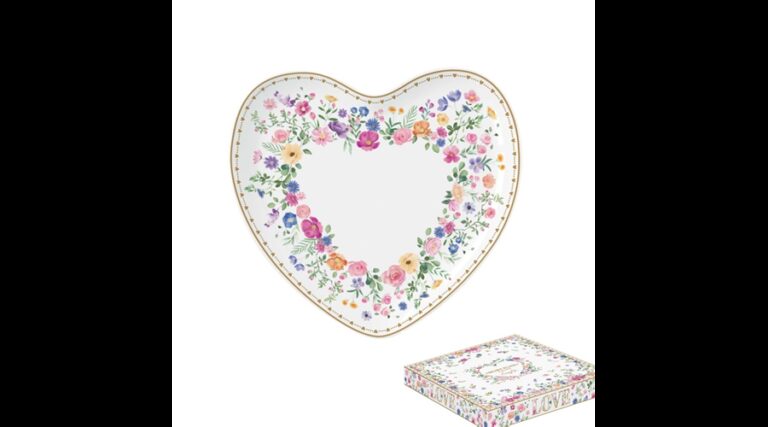 R2S.1480MAMO Porcelán szívtálca 20x19cm