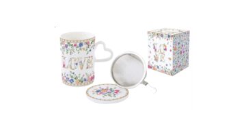 R2S.3105MAMO Porcelán szűrősbögre tetővel