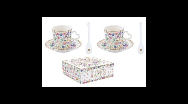 R2S.3107MAMO Porcelán eszpreszócsésze+alj