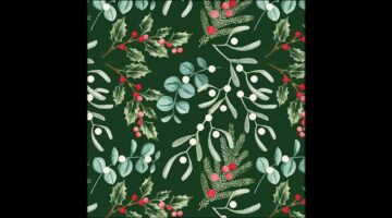 AMB.33319940 Foliagle scatter green papírszalvéta 33x33cm