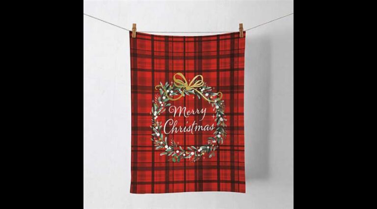 AMB.37815565 Christmas Plaid red konyharuha 50x70cm