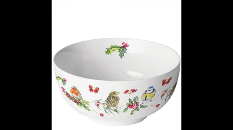 AMB.34819955 Birds in Winter porcelántál 6