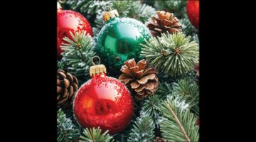 AMB.33320160 Frozen Baubles papírszalvéta 33x33cm