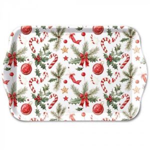 AMB.33720290 Christmas Elements műanyag kistálca 13x21cm