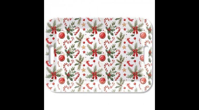 AMB.33920290 Christmas Elements műanyag nagytálca 33x47cm