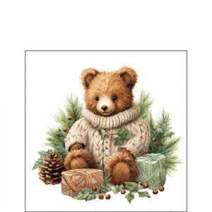 AMB.32520110 Cuddle bear papírszalvéta 25x25cm