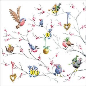 AMB.33320165 Birds on tree papírszalvéta 33x33cm