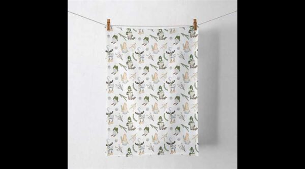 AMB.37820190 Forest gnomes white konyharuha 50x70cm