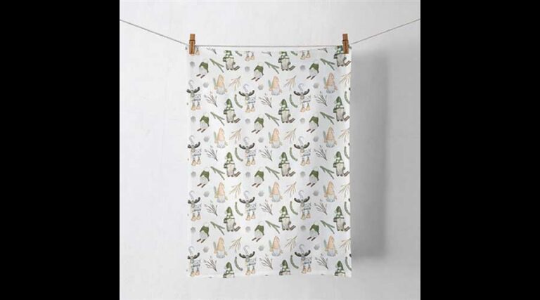 AMB.37820190 Forest gnomes white konyharuha 50x70cm