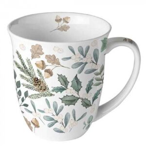AMB.38419040 Collection of leaves porcelánbögre 0