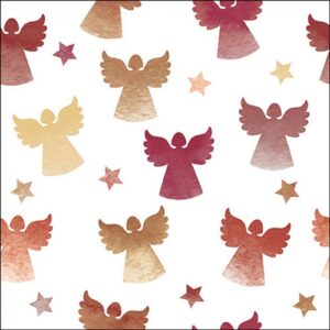 AMB.33320211 Angel silhouettes berry papírszalvéta 33x33cm