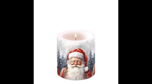 AMB.39219075 Happy Santa átvilágítós gyertya 8x7