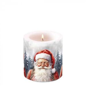 AMB.39219075 Happy Santa átvilágítós gyertya 8x7