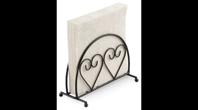 AMB.19402255 Fém szalvétatartó álló szíves