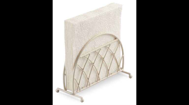 AMB.19402270 Fém szalvétatartó álló rácsos