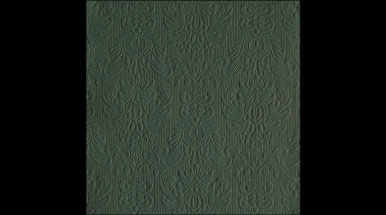 AMB.14018068 Elegance deep forest green dombornyomott papírszalvéta 40x40cm