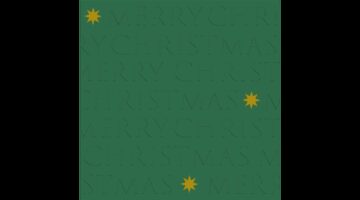 PPD.C333102730 Christmas letters green dombornyomott papírszalvéta 33x33cm