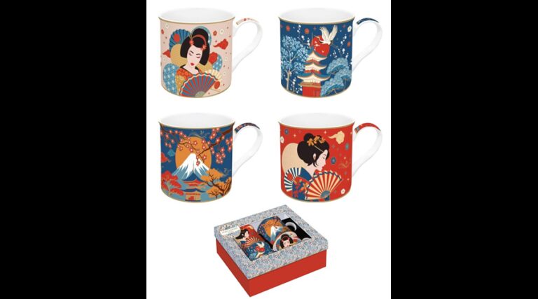 R2S.179TOKY Porcelán bögreszett 4 db-os