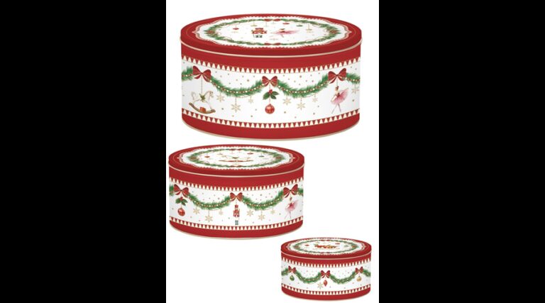 R2S.099MNOE Fémdoboz 3 db-os szett kerek