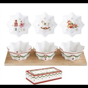 R2S.2183MNOE Porcelán csillagtálka szett 3 db-os