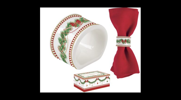 R2S.2192MNOE Porcelán szalvétagyűrű 4 db-os szett