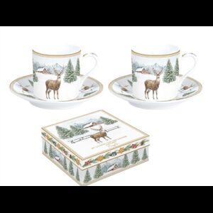 R2S.169WHIF Porcelán eszpresszócsésze+alj 2 személyes