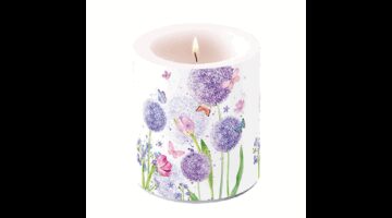 AMB.19319325 Flower beauty átvilágítós gyertya 10x10cm