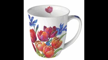 AMB.18419310 Tulips of joy porcelánbögre 0