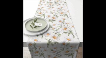 AMB.16619545 Beautiful daisies white asztali futó 40x150cm