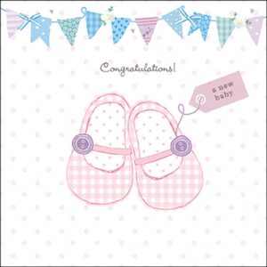 AMB.13319706 Baby shoes pink papírszalvéta 33x33cm