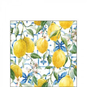 AMB.12519660 Mediterranean lemons papírszalvéta 25x25cm