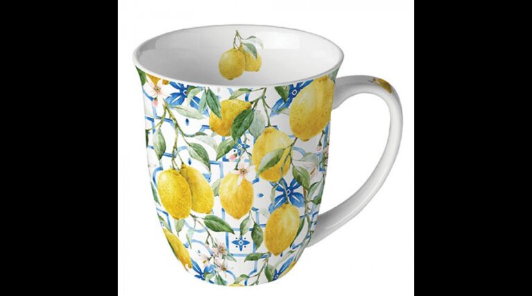 AMB.18419660 Mediterranean lemons porcelánbögre 0