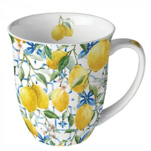AMB.18419660 Mediterranean lemons porcelánbögre 0
