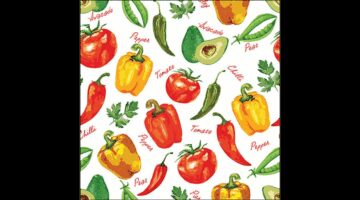 AMB.13319450 Vegetables and herbs papírszalvéta 33x33cm